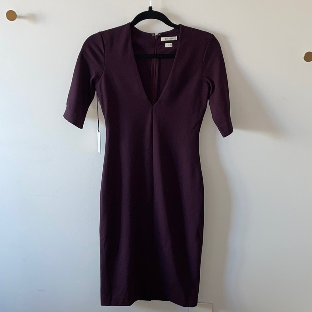 Purple Babaton Dress from Aritzia